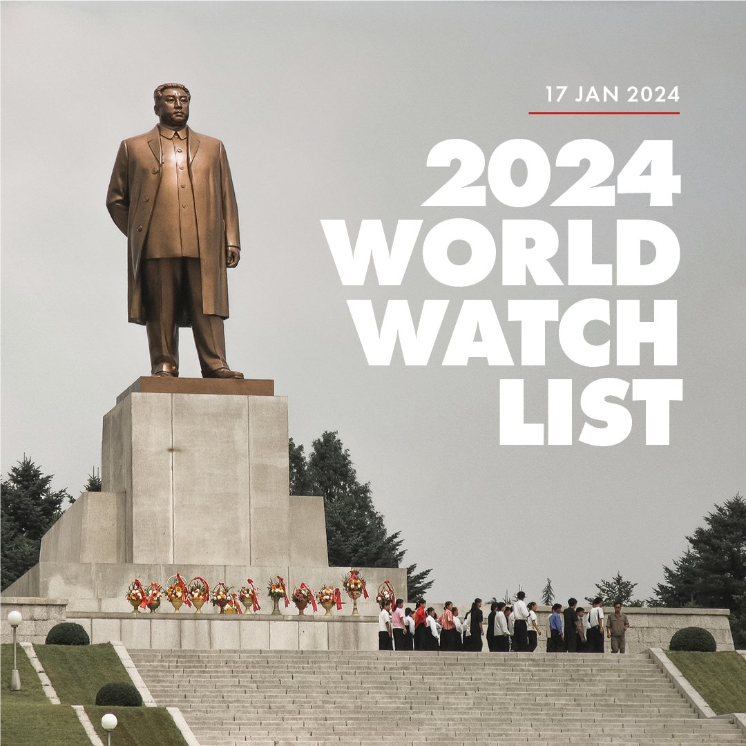 Tomorrow, we release the #2024WorldWatchList—ranking the 50 most dangerous places for #Christians.

Come back to this page or check our website to download the list and learn how you can #pray for our persecuted family. #wwl24