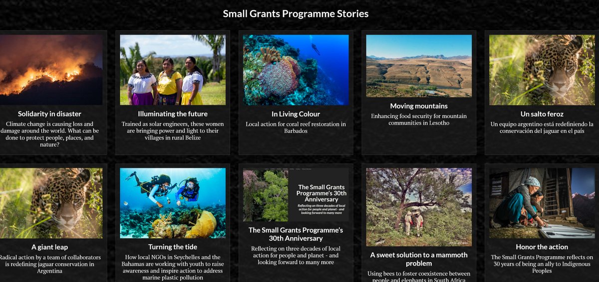 Need some inspiration? 

Take a look at our stories of how we work with our partners to support #biodiversity conservation, #climateaction and more: ow.ly/UWCg50M6BQY