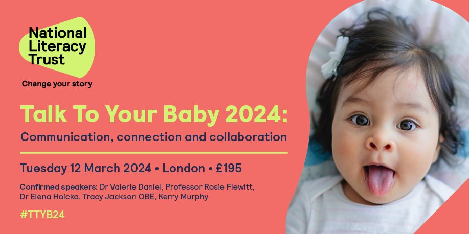 Our early years team are excited that @BabyzoneUK will be exhibiting at our Talk To Your Baby conference #TTYB24 in March. Join us and celebrate excellent collaborative working in early years. 📍@ConwayHall, Tuesday 12 March Tickets: literacytrust.org.uk/talktoyourbaby…