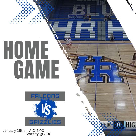 GAME DAY ‼️ Come check out our Falcons take on Thunder Ridge this evening at HOME! 🔵4pm JV ⚪️7pm Varsity #GoRanch #Falcons