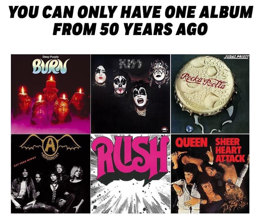 What album are you picking?! #QuestionOfTheDay #rock
