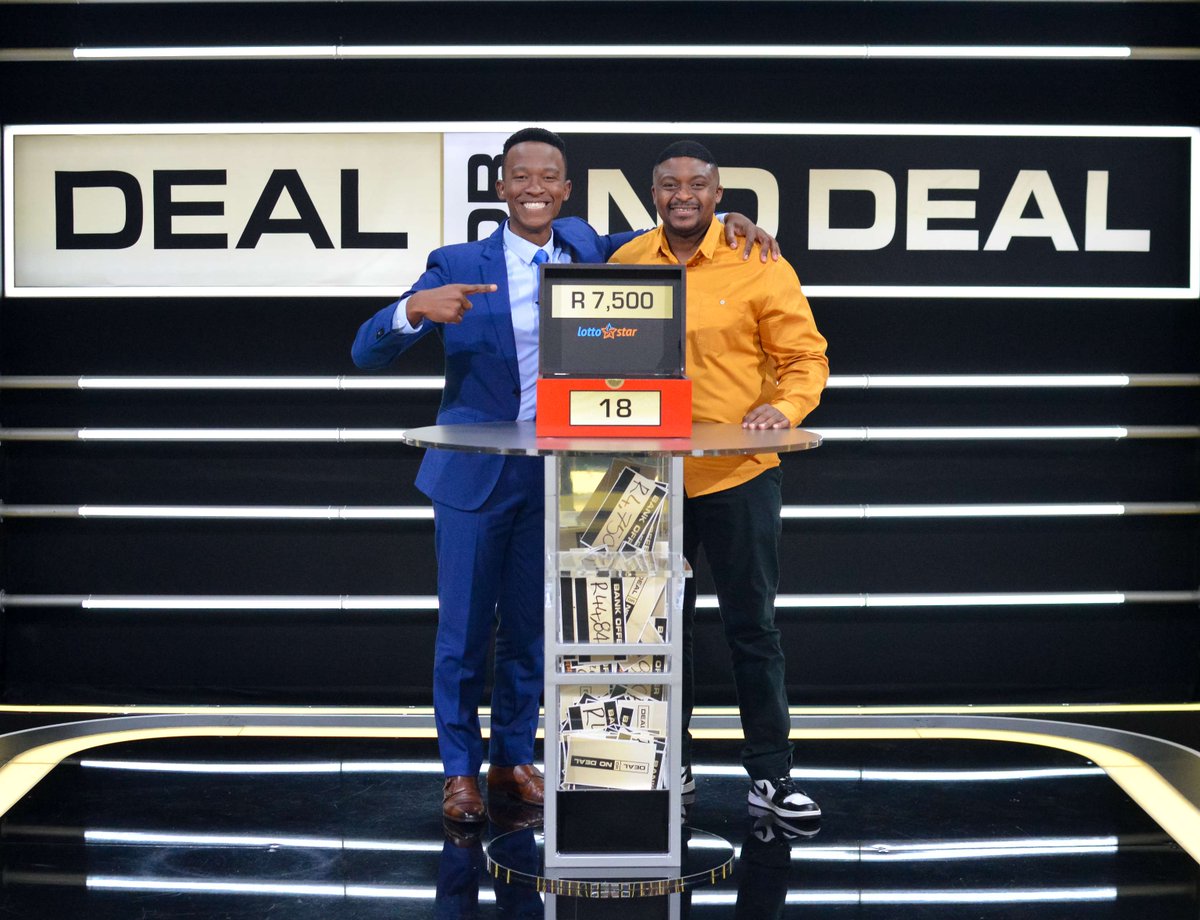 DealorNoDealZA's tweet photo. Boom 💥 R7,500 in the lobola bank account just like that!
Congrats to Proetic on a fantastic game and bringing phenomenal energy to the show tonight 🔥 #DealorNoDealZA https://t.co/bYwhlQBCor