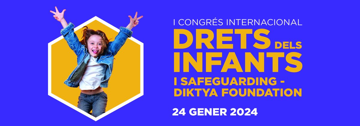 La setmana vinent presentem a Barcelona #DiktyaFoundation, una nova fundació impulsada pels Germans #Maristes, que treballa pels #dretsdelsinfants, en el marc d'aquest congrés. Encara sou a temps d'apuntar-vos-hi! Cartell de luxe. Guaiteu! 👇Us hi esperem! congresdiktyafountation.com
