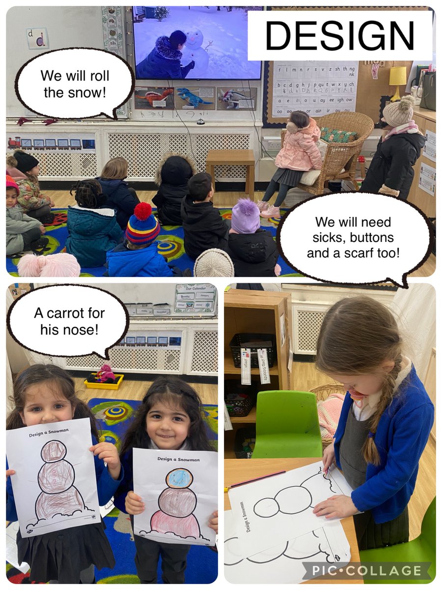 RAHStSilas's tweet photo. Today we used our DT skills, to build a snowman! We looked at real snowmen, made an equipment list and planned how we would build him. We then worked together to make him. Afterwards, we evaluated our work. We can't believe that our new friend "Snowy Rainbow" was taller than us! https://t.co/awPySoZL2j