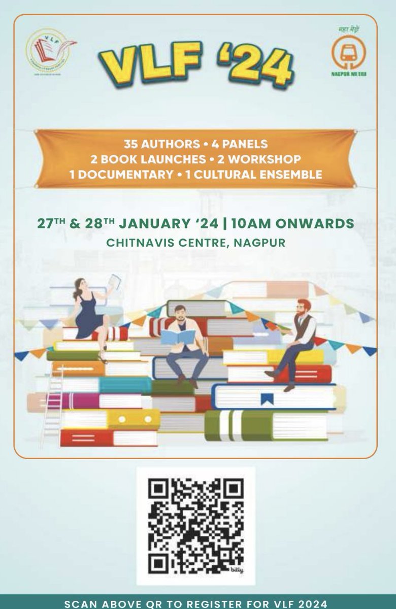 SachJaha's tweet photo. @vidlitfest &amp; Maha Metro is all set to host the 3rd Edition of the Literary Extravaganza on 27&amp;28 January 2024. 
The 2-day Festival will have - 
35+ Authors 4 Panels
2 Workshops 2 Book Launches
1 Documentary 1 Cultural Ensemble
Register yourself at https://t.co/laVYrRpuYp https://t.co/GSGIH8tHVf