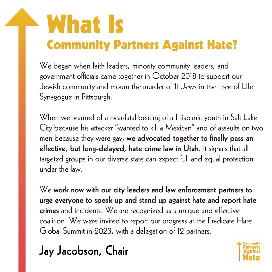 KSLSportsZone's tweet photo. Join us today as we Stand Up Against Hate in partnership with the Community Partners Against Hate.

You can find more information about our Partners Against Hate, resources about how to respond to and report Hate Crimes at https://t.co/CkwXngaFQO https://t.co/hu9VkSgeAE