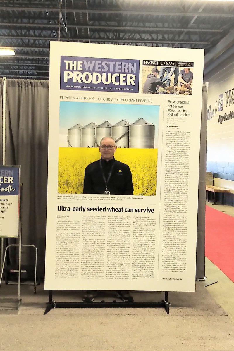 Billbaker734's tweet photo. So... Im not on the front page of @westernproducer - its their 100-year celebration photo-booth idea. BTW @agtron  was not there for the 1st edition. https://t.co/uQ7nnXxC9L