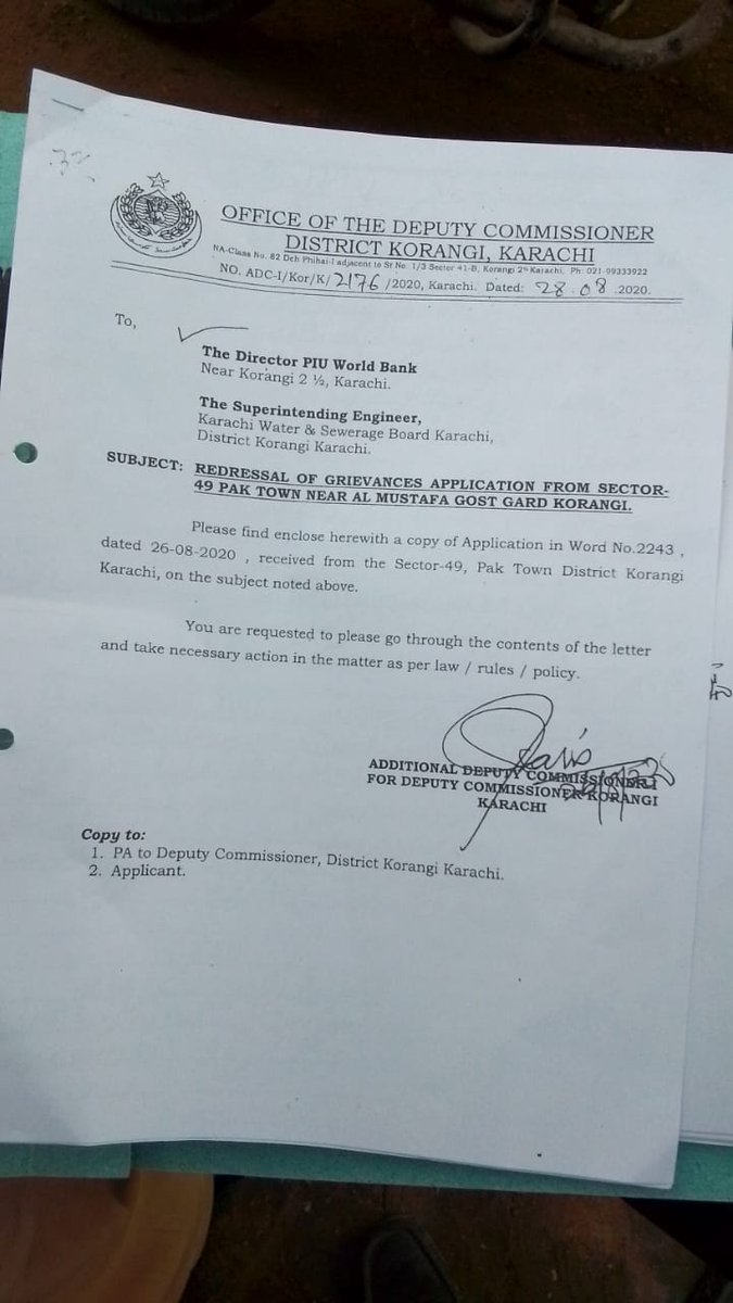 BaiNadeem's tweet photo. @WorldBankWater @S4YE_Coalition @WBG_Jobs سیکٹراین49 پاک ٹاؤن کورنگی نمبر ڈاھائ نزدیک پاکستان کوسٹ گارڈز روڈ پر واقع علاقہ پانی کی لائن ڈالی گئی ورلڈ کپ کے اشتراک سے اس لائن غیرقانونی والوں کی بھرمار کردی گئی  جس پانی چوری ہو رہا ہی۔ اس کی انکوائری کرائی جائے  راؤ محمد تنویر 03158112152 https://t.co/DfROeP3MlI