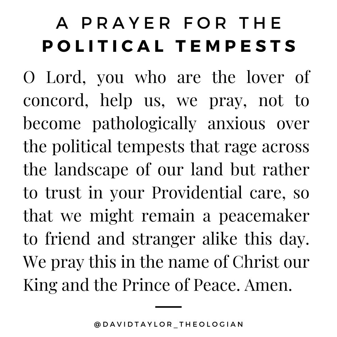 It ain't easy being a Christian these days who cares about both justice *and* peace, mercy *and* judgment, truth *and* grace, holiness *and* humility, service *and* evangelism, compassion *and* courage. 

And it's really easy to become anxious about many things. And so we pray.