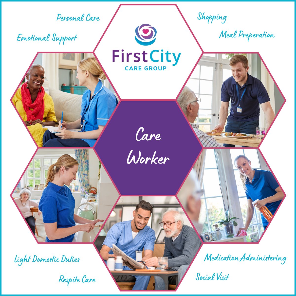 Kind | Caring | Compassionate | Honest | Reliable
Do you have the qualities of a care worker?
firstcitynursing.co.uk/jobs/search
Recruiting now for full-time, part-time and bank 

#healthandsocialcare #carework #carer #careworker #recruitingnow #readytowork #swindonjobs