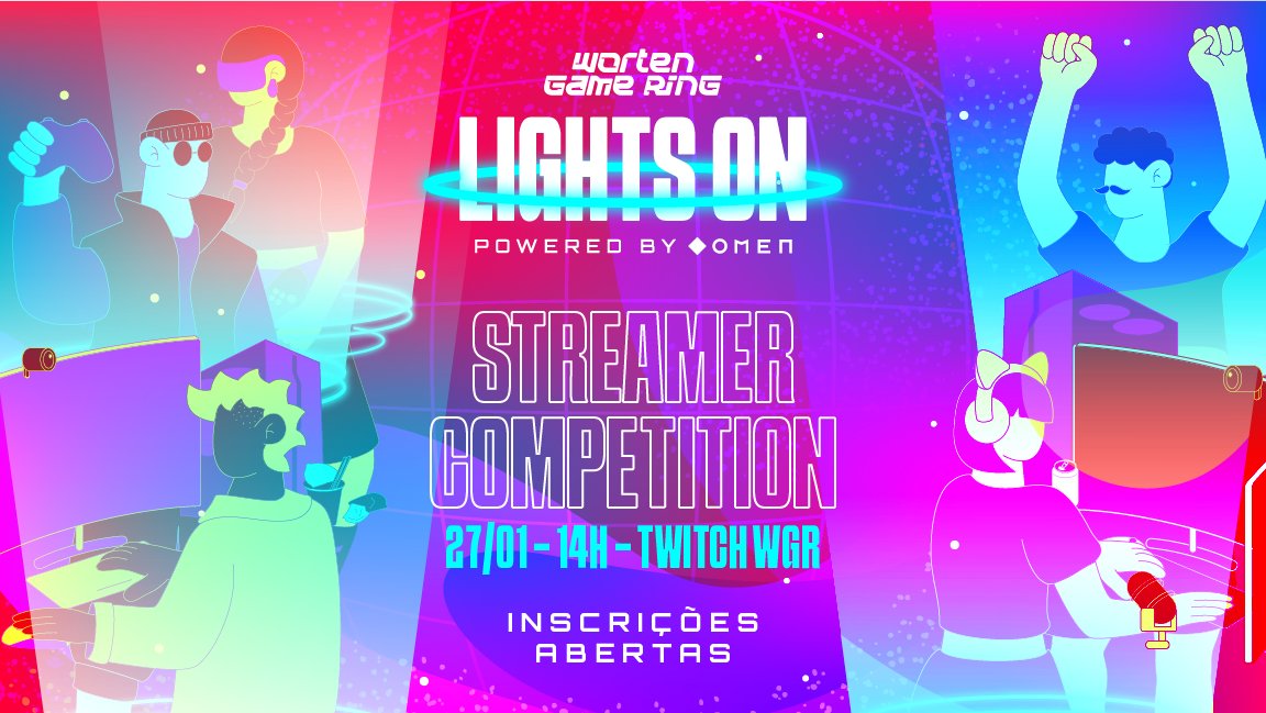 Estamos a recrutar a equipa mais brutal da Twitch:
a Streamer Team do Worten Game Ring. 🎮✨

Só há lugar para 5 iluminados. 💡
Inscreve-te até dia 26/01🗓️