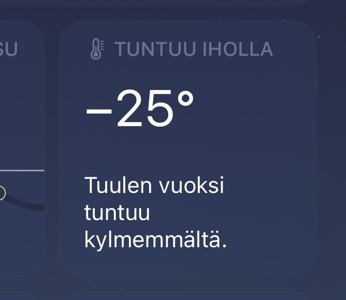 ruutuikkuna's tweet photo. Miksi meillä Suomessa ei ole käytössä tämä #windchillfactor kertomaan sään kylmyydestä? Voisi auttaa paremmin kertomaan ilmasta kuin pelkkä -17c 💨 https://t.co/3XCyWHPfZv