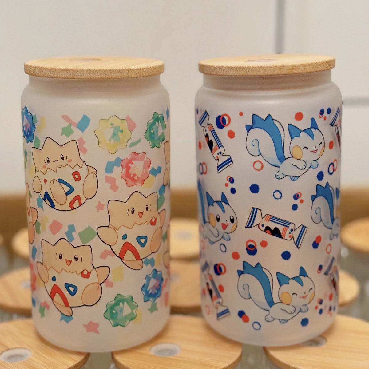 yumbrite's tweet photo. For all my pokemon besties, togepi and pachirisu glass cups will also be restocked on 1/19! https://t.co/fVgBOOYoWU
