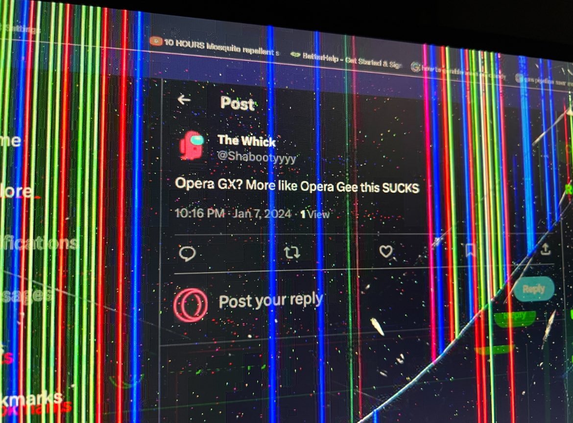 operagxofficial's tweet photo. This post made me so angry I punched my screen and broke it https://t.co/zL3qkZNQ0c