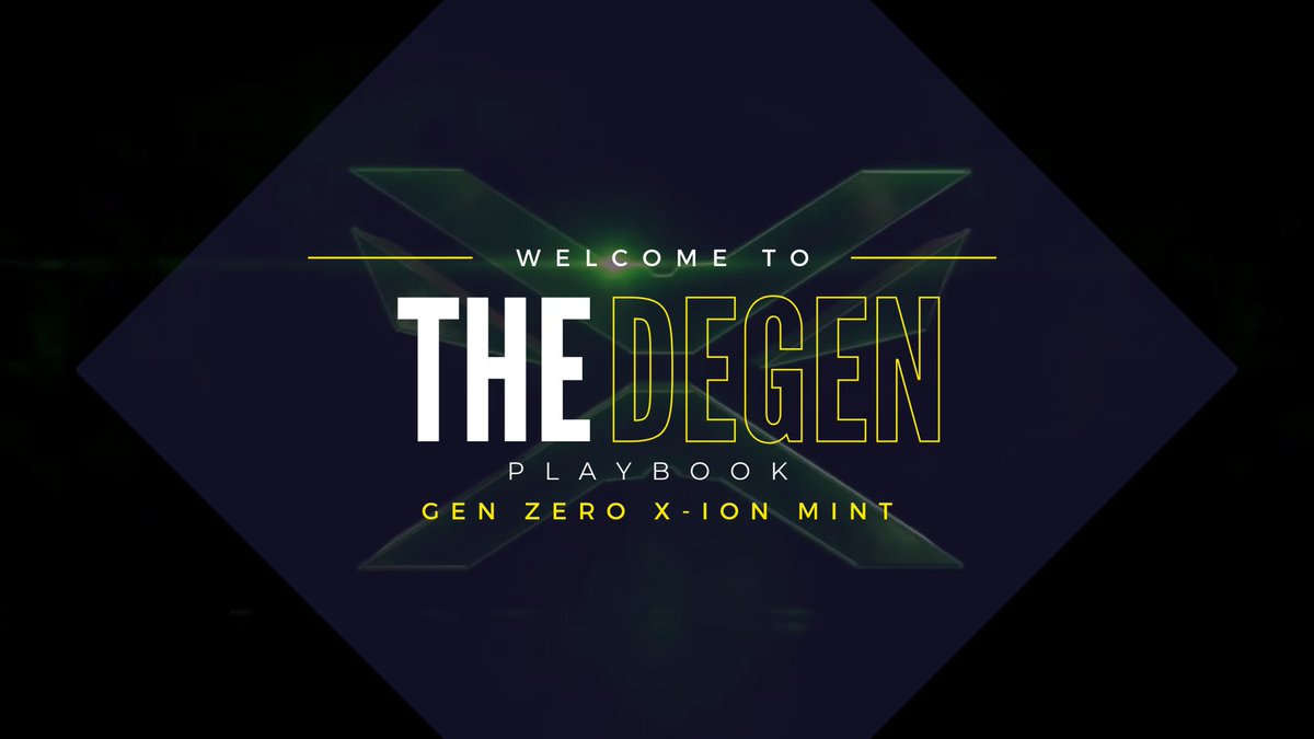 ⚠️ THE DEGEN PLAYBOOK IS HERE ⚠️

😎Are you a Degen?
📈Are you an Investor?

The Gen Zero X-ion mint brings everything that web3 wants - A fun, gamified, degen high level opportunity!

And...We give you the Playbook so you can create your own strategy! 🔥
canva.com/design/DAF6Btp…