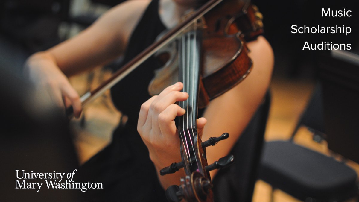 We're very much looking forward to Saturday, Feb. 24:  AUDITIONS for two music scholarships set aside for incoming intended majors.  Details here:   cas.umw.edu/music/music-ma…