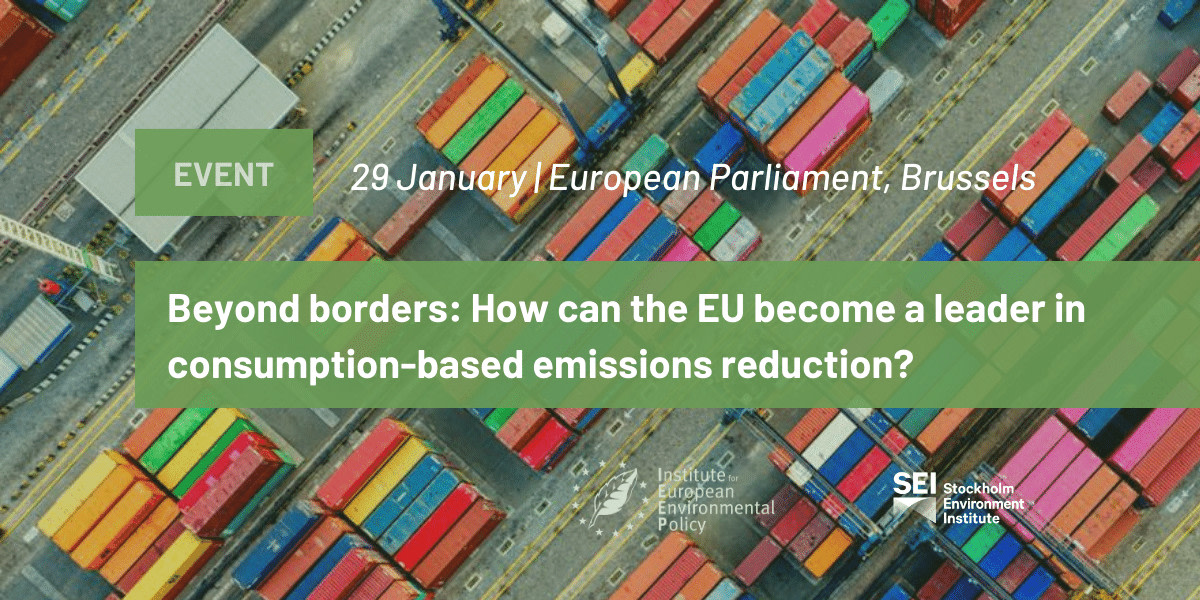 IEEP - Institute for European Environmental Policy (@ieep_eu) on Twitter photo Discuss with us the current initiatives and approaches addressing consumption-based emissions, barriers and opportunities for policy to curb emissions in đȘđș
đ European Parliament, Brussels
âčïž ieep.eu/news/event-beyâŠ
With <a href="/SEIclimate/">SEI Climate</a> hosted by <a href="/ParHolmgren/">PĂ€r Holmgren</a> and <a href="/msaraswati/">Sara Matthieu đȘđș</a> Discuss with us the current initiatives and approaches addressing consumption-based emissions, barriers and opportunities for policy to curb emissions in đȘđș
đ European Parliament, Brussels
âčïž ieep.eu/news/event-beyâŠ
With <a href="/SEIclimate/">SEI Climate</a> hosted by <a href="/ParHolmgren/">PĂ€r Holmgren</a> and <a href="/msaraswati/">Sara Matthieu đȘđș</a>