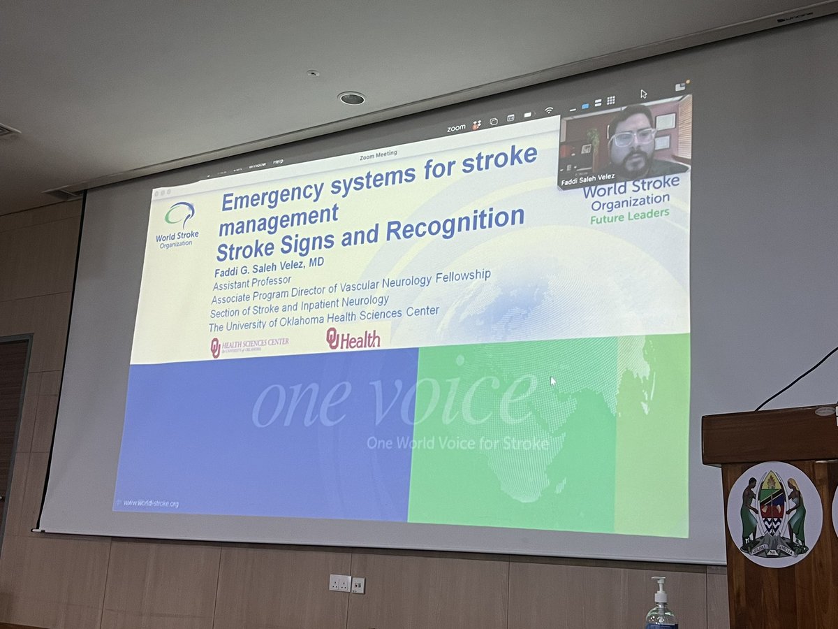 Extensive presentations by <a href="/tamer_roushdy/">tamer.roushdy</a> on the use of standardized #Stroke scales and recognition of stroke #symptoms &amp; #signs in the pre-hospital setting by <a href="/Faddi_Saleh_MD/">Faddi Saleh Velez</a>!! #Stroke care at <a href="/mamcmloganzila/">Hospitali ya Taifa Muhimbili-Mloganzila</a> <a href="/WorldStrokeOrg/">World Stroke Org</a> <a href="/JuliaShapra/">Julia</a> <a href="/sheilambrasil/">sheila martins</a> #FutureStrokeLeaders