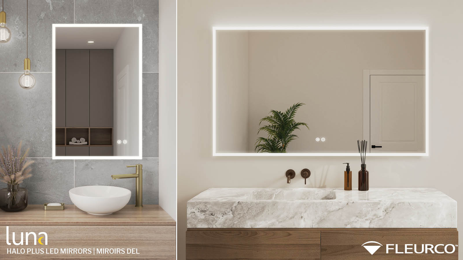 Fleurco outlet led mirrors