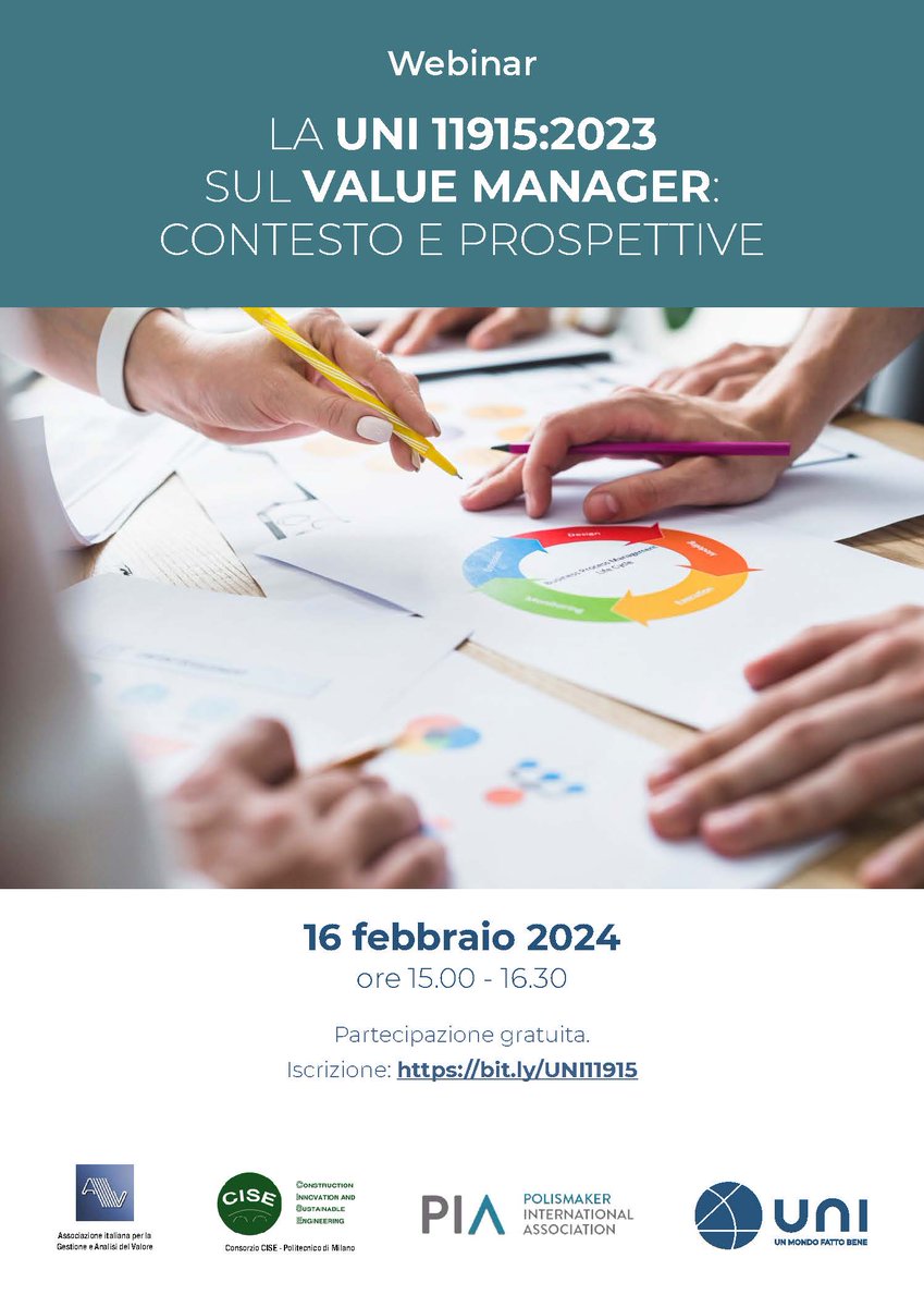 normeUNI's tweet photo. #ValueManager e #UNI11915: appuntamento il 16/2 con un webinar dedicato. Approfondisci qui https://t.co/FKwbfTtOut @unioncamere @IfUnioncamere @ecocamere @Ecosist_CamCom @SiCameraSocial @PID_CamCom @infocamere @CamCom_gov @DINTEC_Scrl @UfficioCamerale https://t.co/zXXLBB3WLE