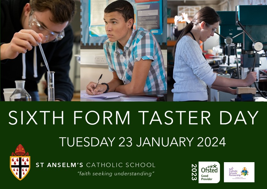 An exciting start to 2024 for our Year 11 students...Sixth Form Taster Day is Tuesday 23 January! Students will meet the Sixth Form Team, try different A Level/BTEC subjects for the day and find out what life in the Sixth Form is like!