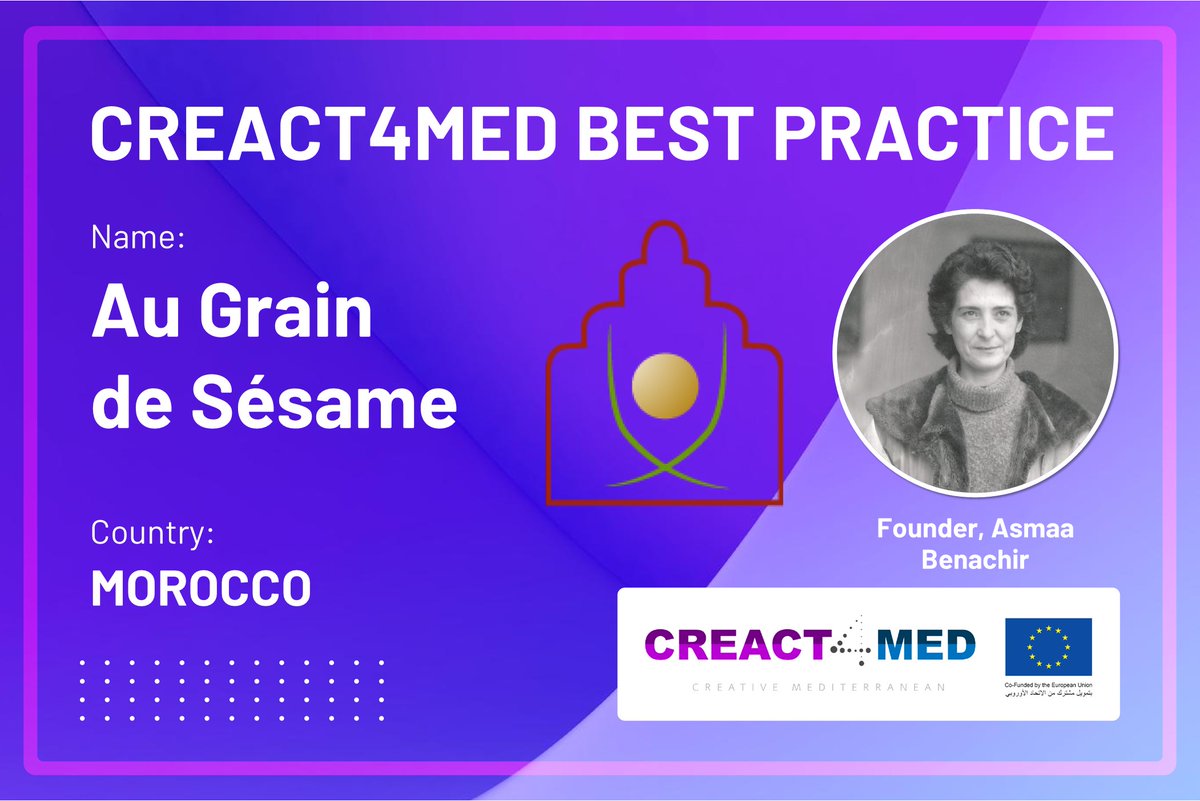 creact4med's tweet photo. ✨1st announcement of the #CREACT4MED Best Practices!✨

Here are the first results great examples of #culturalentrepreneurship, #ecosystemenablement &amp; #RegionalCooperation in #CCI. Read the full details at the #BestPracticeRepository on our website. 

Congratulations to all! 👏 https://t.co/2rbwRXBW5W
