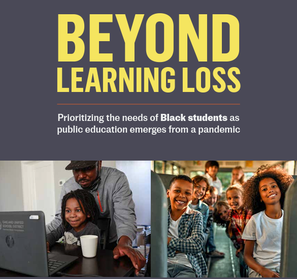 "Beyond Learning Loss," <a href="/TMI_LDF/">Thurgood Marshall Institute</a>'s latest report examines the disruption and upheaval caused by the COVID-19 pandemic and underscores the need to prioritize Black students and eliminate structural barriers to educational equity.

Read the full report: naacpldf.org/covid-19-pande…