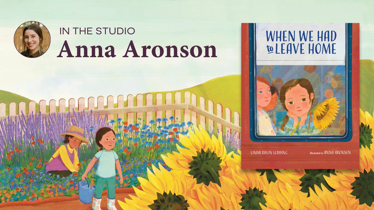 Join #BrightArtist Anna Aronson #InTheStudio as she unveils her creative process in bringing to life the powerful 'When We Had to Leave Home', written by @‌LindaLodding, published by @‌albertwhitman 📚✨ Take a look > ow.ly/yWv850Qrb8t