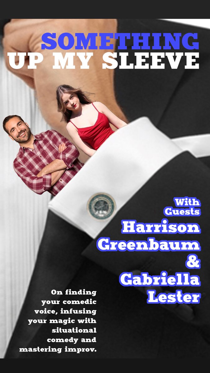 MichaelDardant's tweet photo. Something Up My Sleeve - Season 3 Episode 1 - Harrison Greenbaum and Gabriella Lester
Tues. Jan 16th 8pm CST
https://t.co/BQyc7WS0rG
#GabriellaLester #HarrisonGreenbaum
#SomethingUpMySleeve #IBMMagic
#MichaelDardant #NotThatMagicMike #InternationalBrotherhoodofMagicians
#talkshow https://t.co/1y47dPAJqX