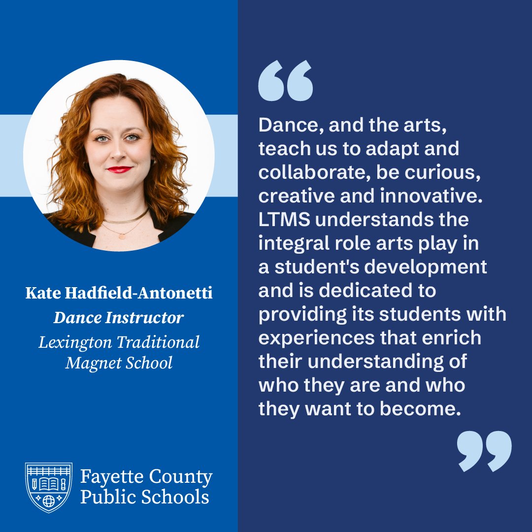 💡 For Kate Hadfield-Antonetti, the Lexington Traditional Magnet School dance studio is an inspiration.

💭 To learn more about Lexington Traditional Magnet School or other magnet and school programs available through FCPS, visit fcps.net/masp