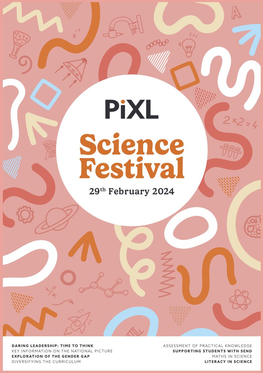 ThePiXLNetwork's tweet photo. Have you explored the PiXL Science Festival agenda yet? 🤩

Don't miss out on joining us and hundreds of science educators for a day of insights and inspiration 🙌

Dive in!

Members:
👉https://t.co/W49P0QY413

Non-members:
👉https://t.co/ITWlOjT6aT

#Secondary #Post16 https://t.co/ZGbJ0I0ra0