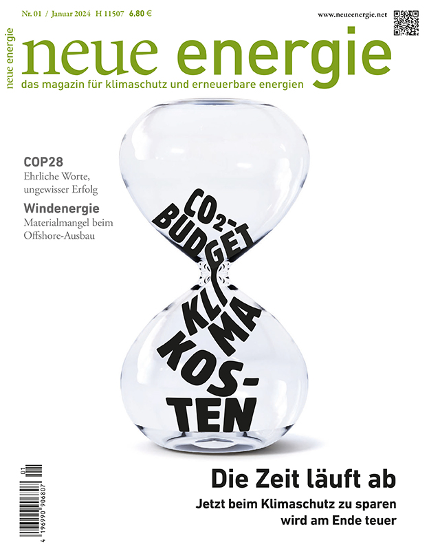 In unserer ersten Ausgabe 2024 geht's um Dänemark als Vorbild bei der Wärmewende, Materialmangel beim Ausbau von Offshore-Windparks, und (angesichts der Haushaltskürzungen) um die langfristige Finanzierung von Klimaschutz. Alle Themen und Leseprobe: neueenergie.net/magazine/die-z…