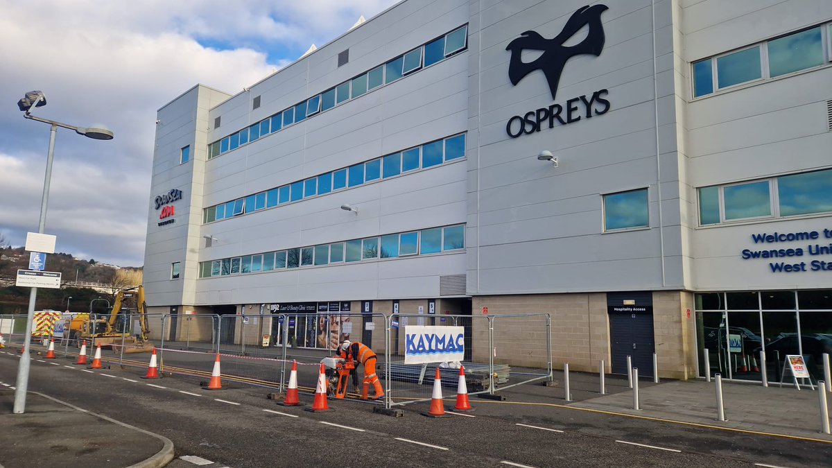 KaymacMarine's tweet photo. This week we have a team working very close to home at Swansea AFC, https://t.co/BVk21DeQAz Stadium replacing damaged ACO drains.  #Swansea #football #Swans #drainage https://t.co/xDBzJZUJNy