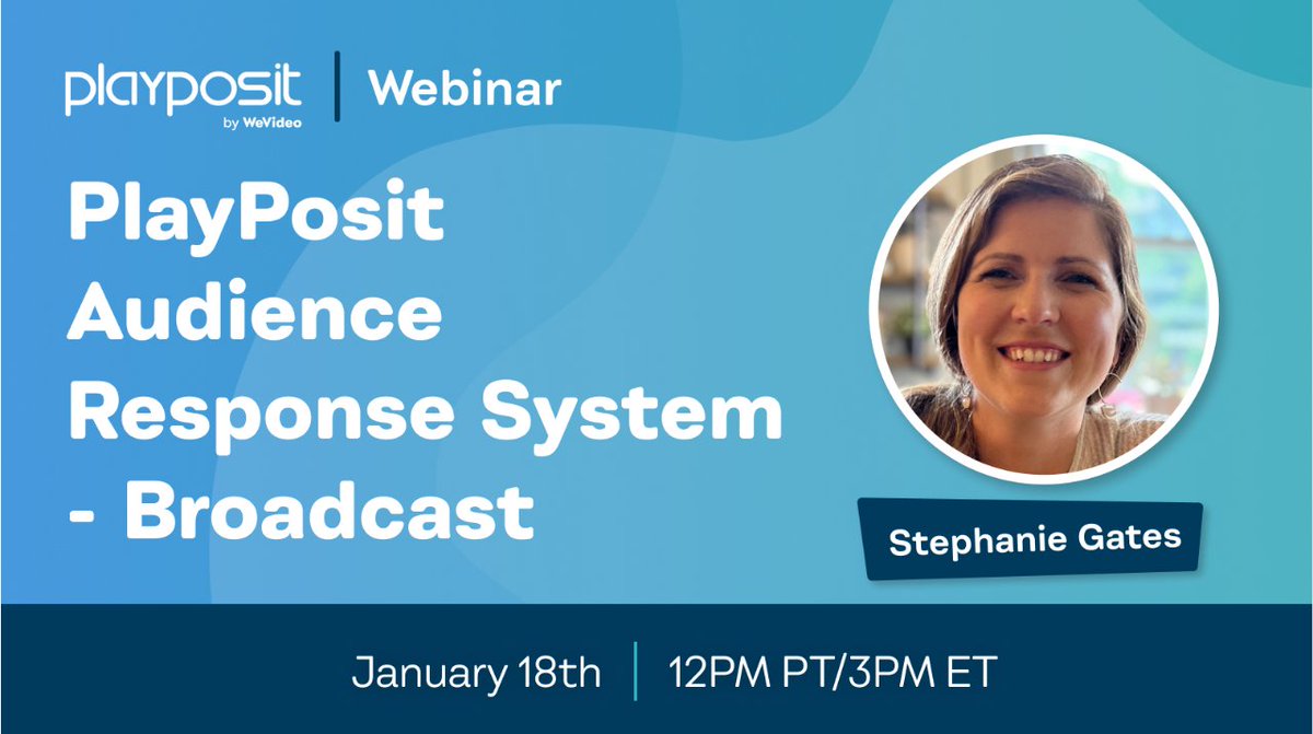 Join us on January 18th to chat about engaging students through web conferencing apps OR in lecture halls, with a variety of interactive questions.  Plus, enjoy the perks of real-time data and monitoring for synchronous lessons! Grab your spot here: streamyard.com/watch/5DUZF8Ju…