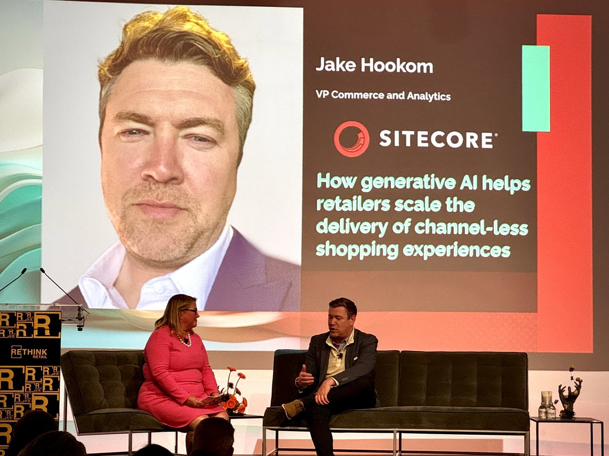 Sitecore's tweet photo. If data is where you need it to be, you can focus on innovating! @Microsoft Fabric + #Sitecore OrderCloud enables a whole new way to unify data across customer preferences that can seamlessly extend into digital transactions. β @jacobhookom @RETHINK_Retail #AIRConference #NRF2024 https://t.co/bC5fPpU6Fd