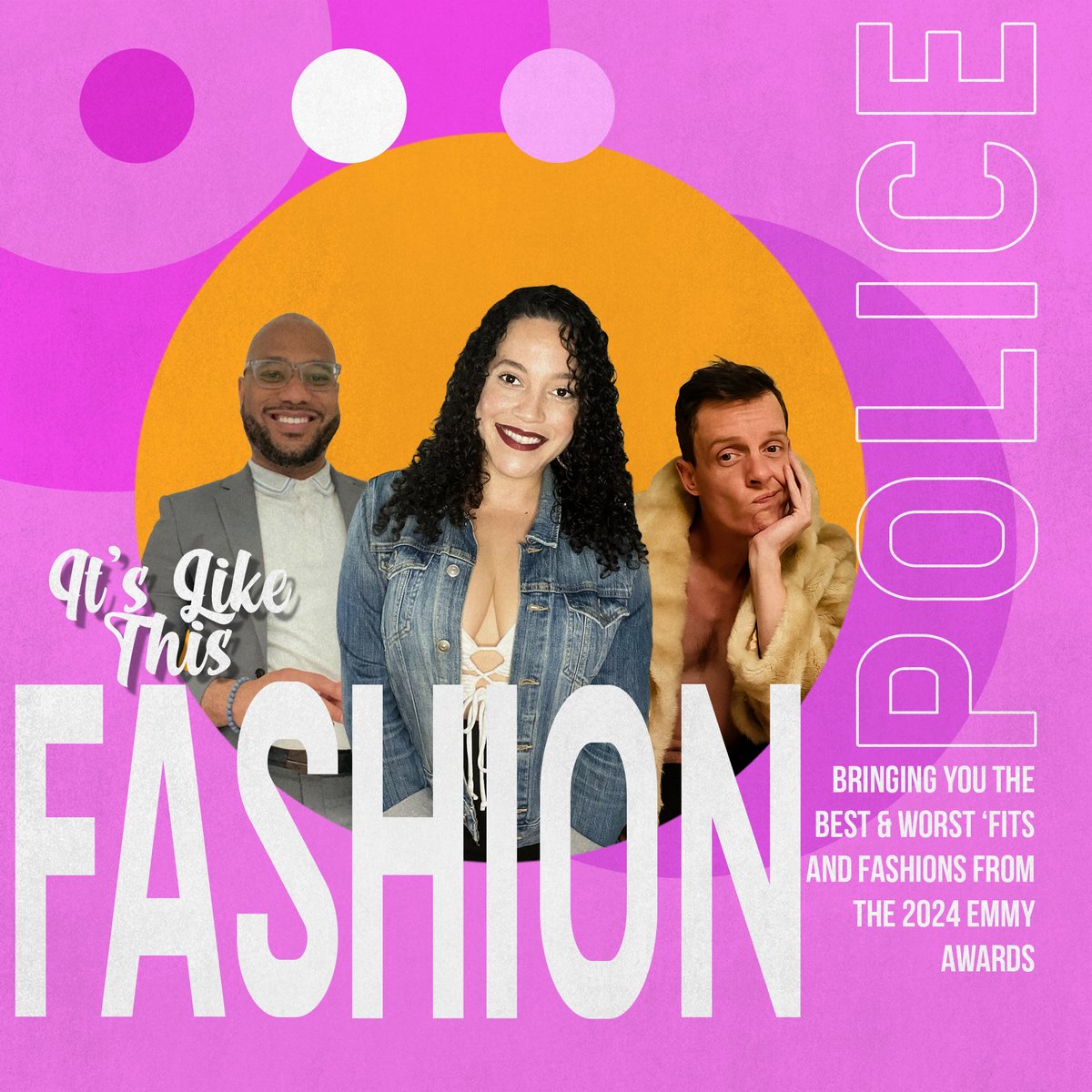 Its_Like_This_1's tweet photo. The #EmmyAwards2024 was last night and the #ItsLikeThis #PopCulture #Podcast #fashionpolice were on the scene to bring all the best and worst 'fits and fashions from the red carpet! https://t.co/kClHl3hckY