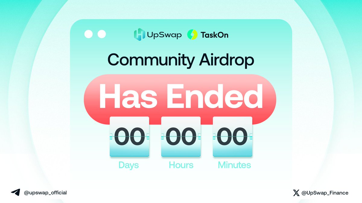 UpSwap_Finance's tweet photo. 🥳The 1st Community Airdrop is completed!

🙏Thanks everyone for participating and competing to top the leaderboard during our event.

📃Winners Announcement: January 17th

So keep an eye on your wallets. Let's wait! 🤩

#UpSwap #HLUP #launchpad #BuildOnHeLa #HeLa https://t.co/q9Abe7dvmR
