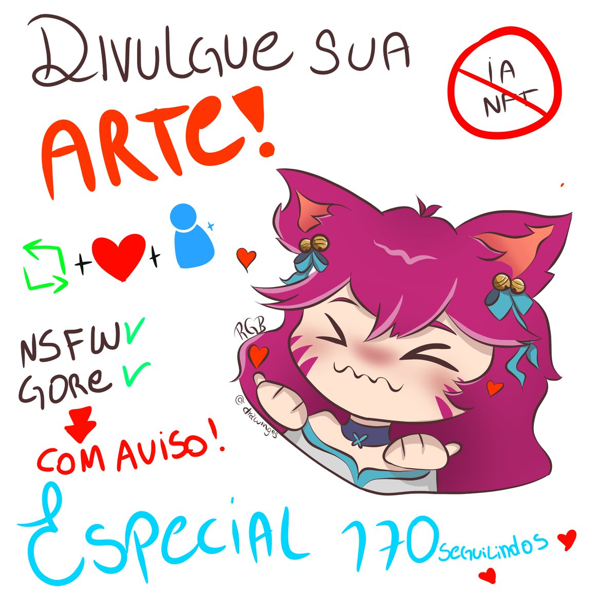 Se ninguém participar eu me faço de louca e finjo que nunca existiu

Muito obrigada pelos 170 seguidores, amaria conhecer melhor vocês e conhecer também artistas novos 

Não esqueçam de interagir com as outras pessoas 💛