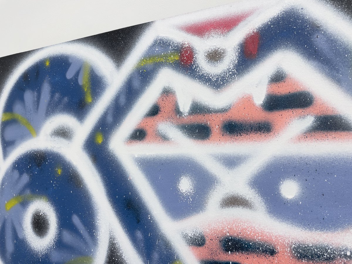 CLEAREDITION's tweet photo. Now on view 🐍 
———————————————————
LURK (ラーク)
コブラツイスト
12 January - 3 February 2024
Tuesday - Saturday 12:00-18:00
———————————————————
COBRA TWIST #4
2024
91×91×5 cm
aerosol on canvas

#lurk 
#painting #art  #tokyo
#CLEARGALLERYTOKYO
#コブラツイスト https://t.co/Ji3MJug0tO