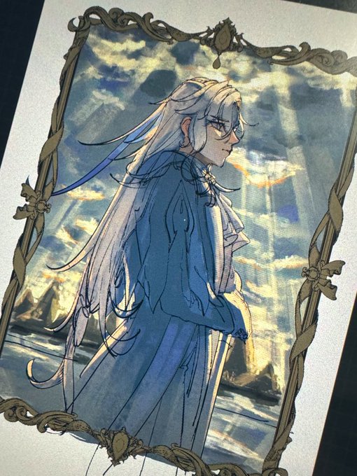 「blue coat grey hair」 illustration images(Latest)