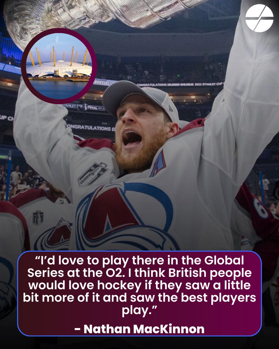 Stanley Cup winner Nathan MacKinnon has stated his interest in the NHL hosting a global series game in the UK. The last time the NHL played in the UK was in 2010 between the Boston Bruins and Belfast Giants