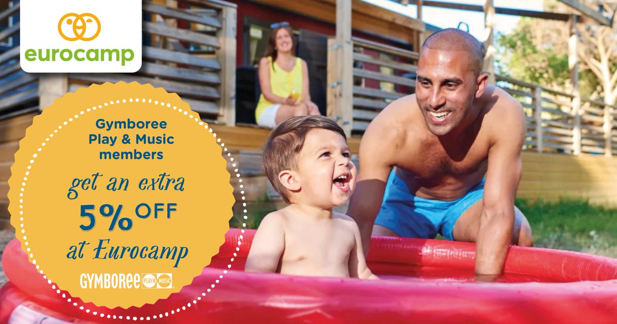 Did you know Gymboree Play &amp; Music members get an extra 5% off at Eurocamp? Find out more...
gymbo.co.uk/news/national/…