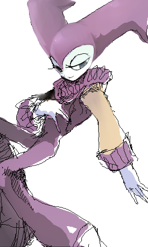 「絵チャで描いたNiGHTSかなり前のだけど結構気に入っていたり。(前も貼ったこと」|バイトのイラスト