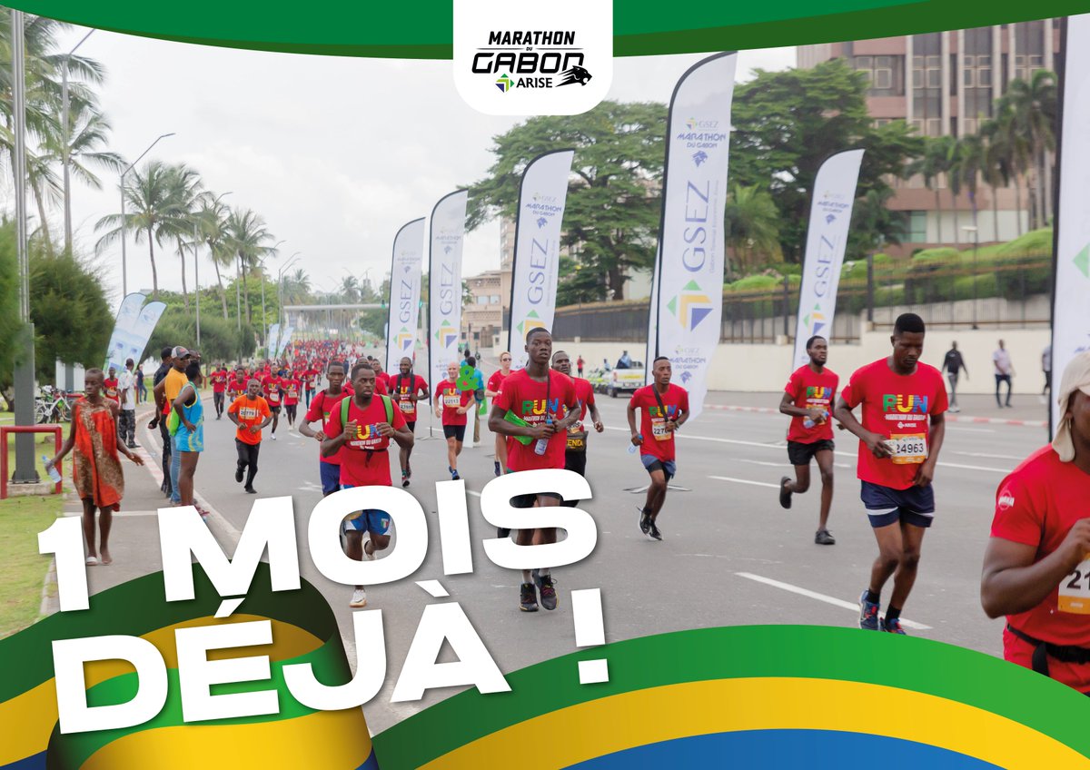 🏃‍♂️🌟🇬🇦 1 mois déjà que les rues de #Libreville ont vibré au rythme du #MarathonDuGabon 🌍🏅 Vous étiez plus de 15 000 !!
Un mois s'est écoulé depuis que vos chaussures ont foulé les routes du Gabon, mais l'énergie, les souvenirs et la fierté continuent de résonner ! 🎉
#RunGabon