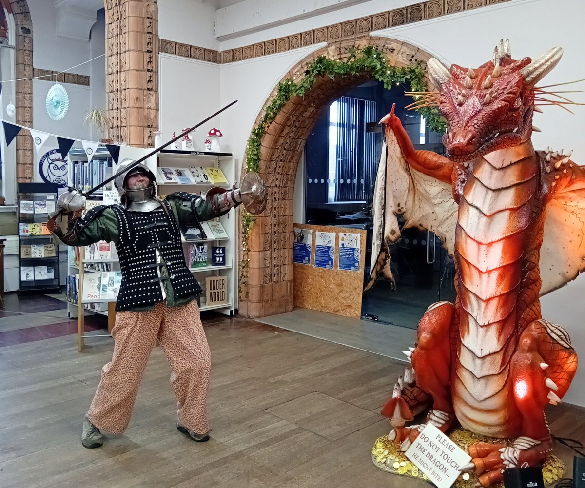 There's only one day left to visit Fantasy: Realms of Imagination at Central Library! 

For an exciting finale, join us tomorrow at 6pm to hear the Keeper of Firearms <a href="/RoyalArmouries/">Royal Armouries Conference & Events</a> talk about collecting arms &amp; armour from iconic fantasy films.  bit.ly/3vJ6UlG