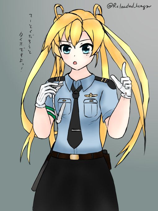 阿武隈巡査#艦これ版深夜の真剣お絵描き60分一本勝負 #艦これ版真剣お絵描き60分一本勝負_20240116 