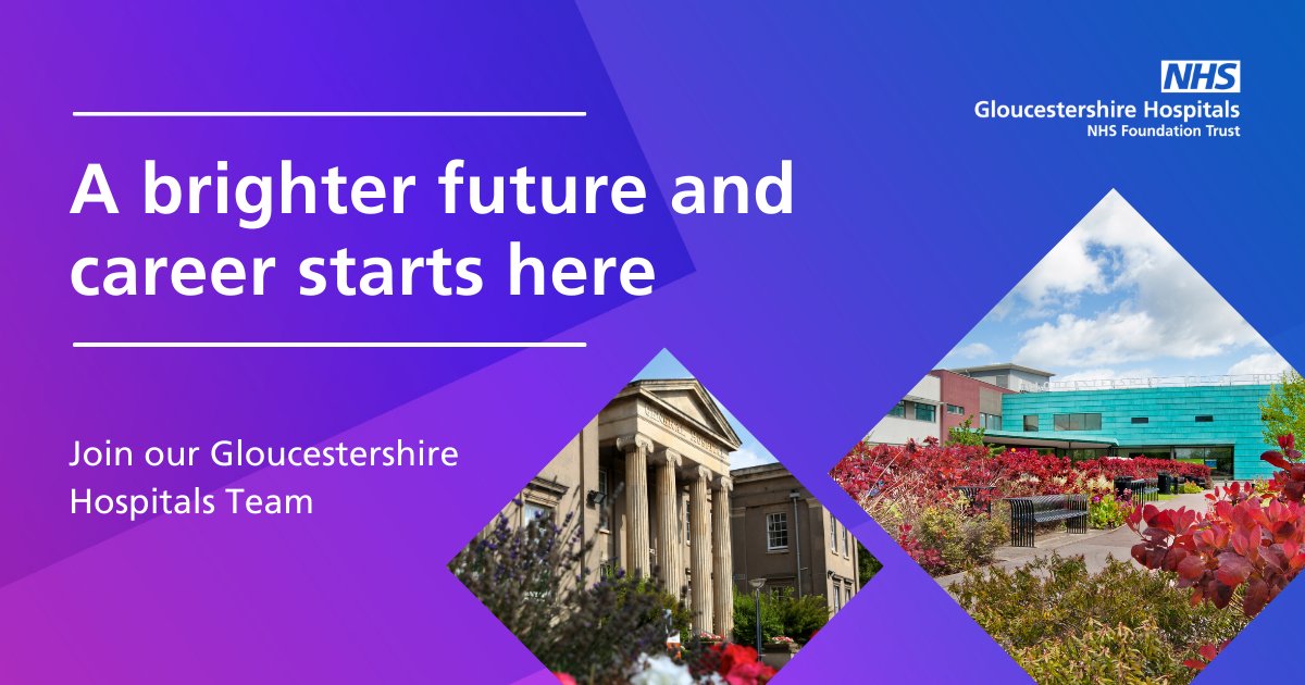 With over 9,000 staff, @gloshospitals is one of the largest NHS Trusts in the UK. We will take you on a diverse, exciting and rewarding career journey.  View all of our current jobs by tapping the link in our bio ➡️ #ABetterCareerStartsHere #NHSjobs #LoveGloucestershire