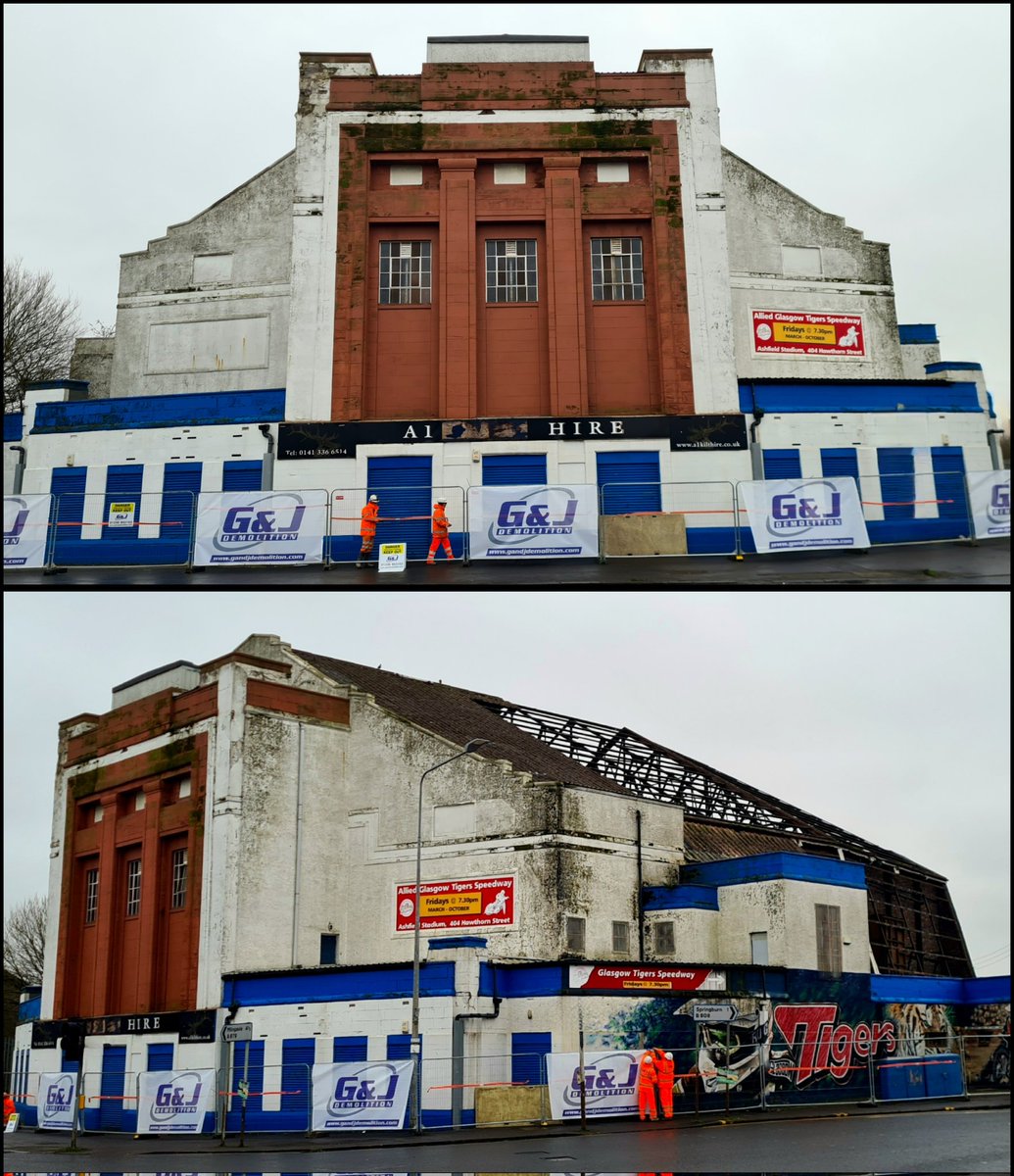 Despite efforts to save it, work has started to demolish the Art Deco Mecca cinema on Balmore Road in the Possil area of Glasgow. 

Cont./

#glasgow #architecture #glasgowbuildings #urbanredevelopment #demolition #listedbuilding #artdeco #possil