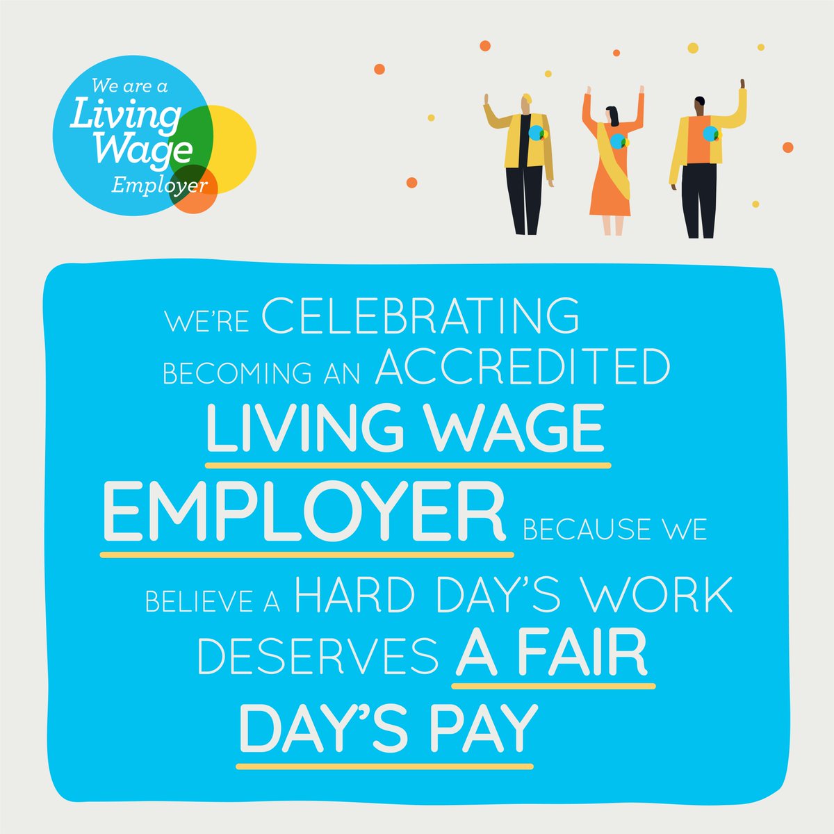 We are delighted to announce that Camgrain is now an accredited Living Wage Employer! This means that every member of staff working for Camgrain will earn a real Living Wage.