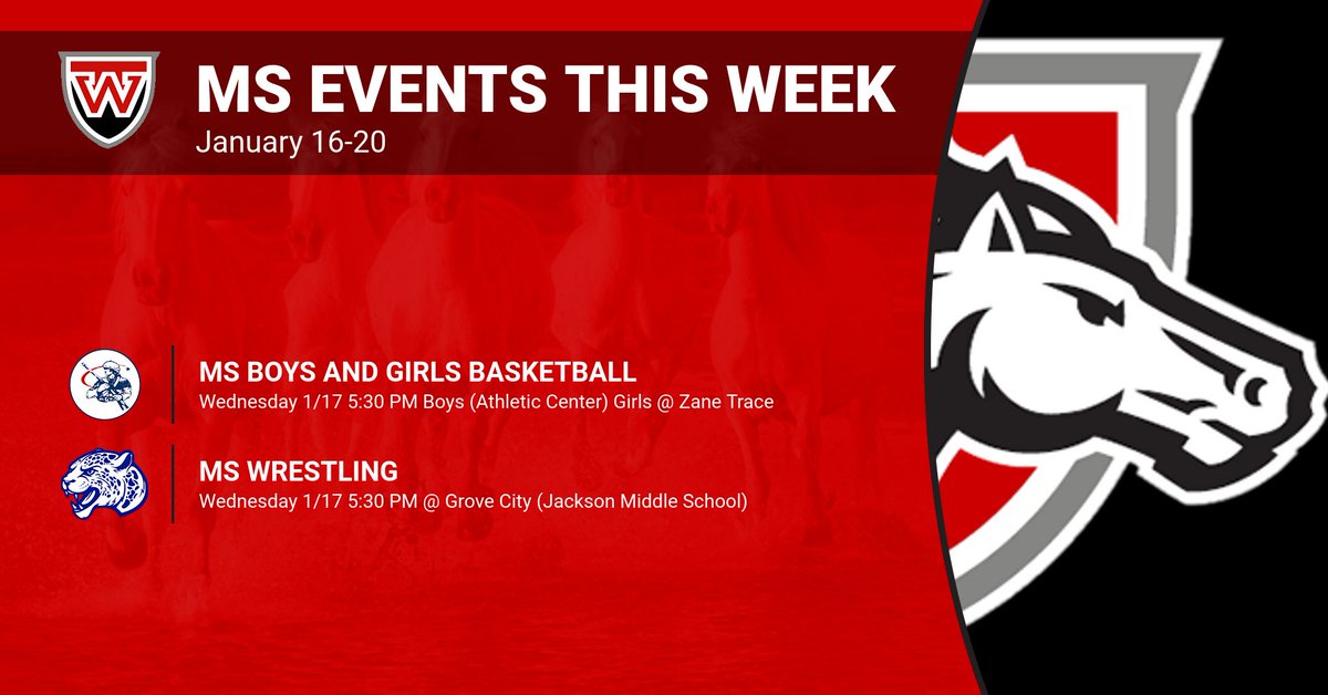 MS Athletic Events this week